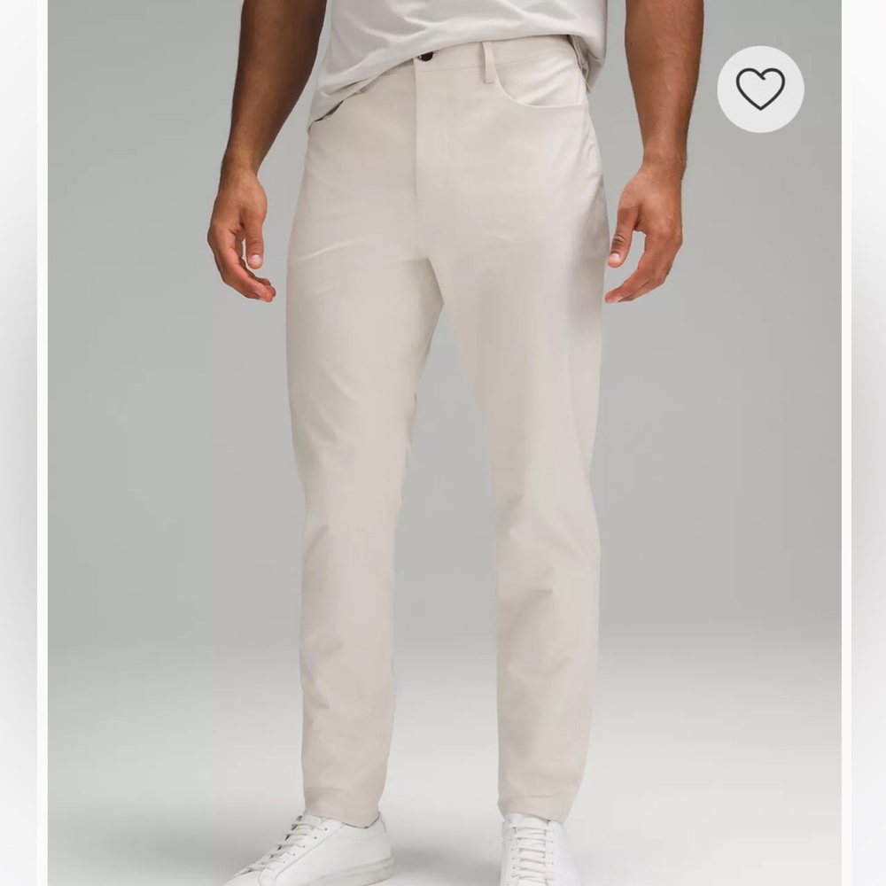 Lululemon ABC pant Bonded Twill Natural Ivory 35 Men